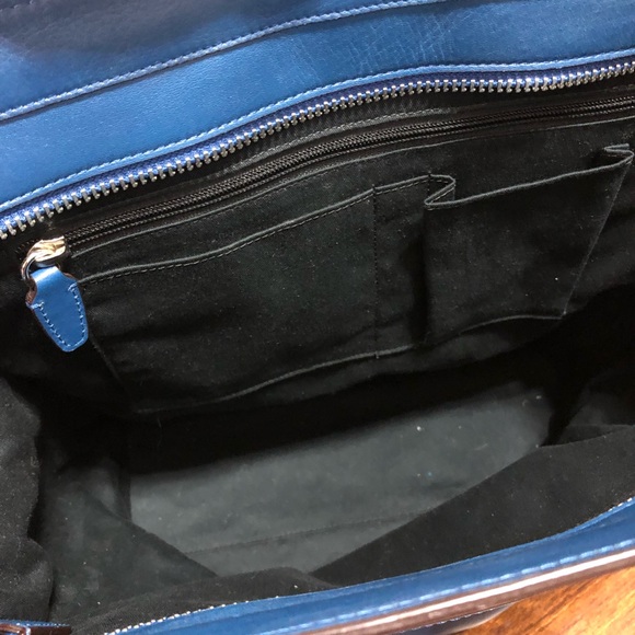 Blue Leather Coach Tanner Bag - Picture 5 of 6